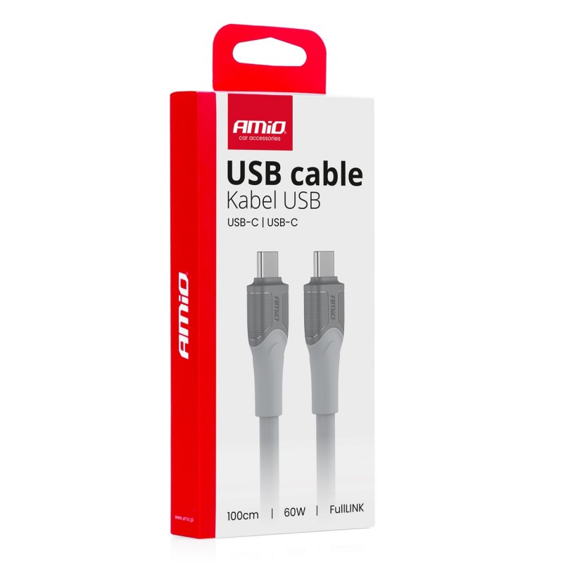 Kabelis USB-C-USB-C 1,0m