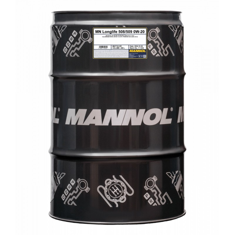 Alyva variklinė 208L MANNOL Longlife 508/509 0W20 7722