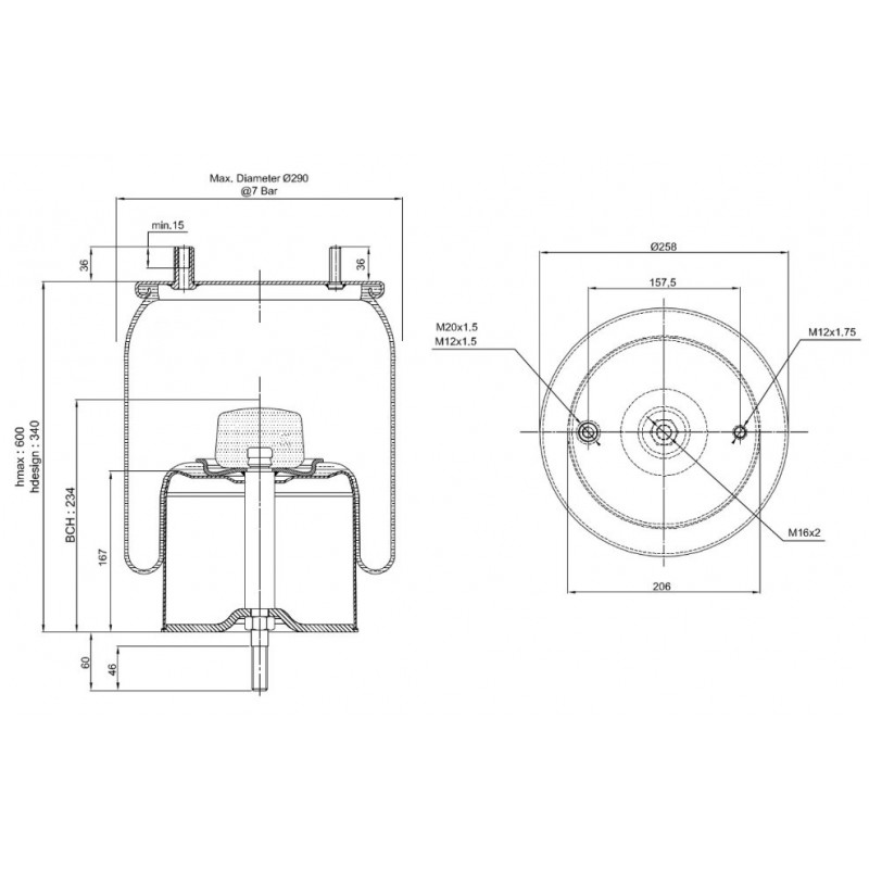 Pagalvė oro V1DF21A-2