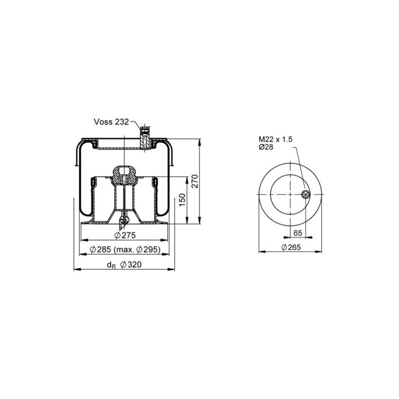 Pagalvė oro SK 175605P02
