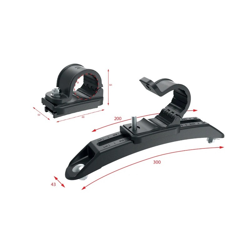 Laikiklis ø42,2 sparnui L-300*43mm
