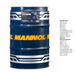 Alyva variklinė 60L 0W20 MANNOL Legend Ultra 7918