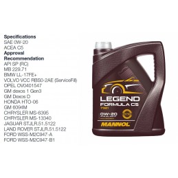 Alyva variklinė 208l 5W30 MANNOL Longlife 504/507 7715