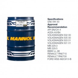 Alyva variklinė 60L 0W20 MANNOL Legend Ultra 7918