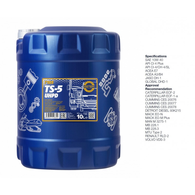 Alyva variklinė 10l 10W40 MANNOL TS-5 UHPD 7105