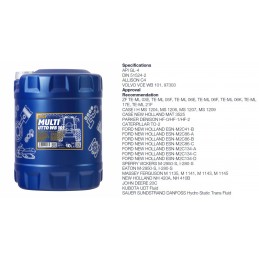Alyva transmisinė-hidraulinė 20L MANNOL TO-4 Powertrain Oil SAE 30 2602