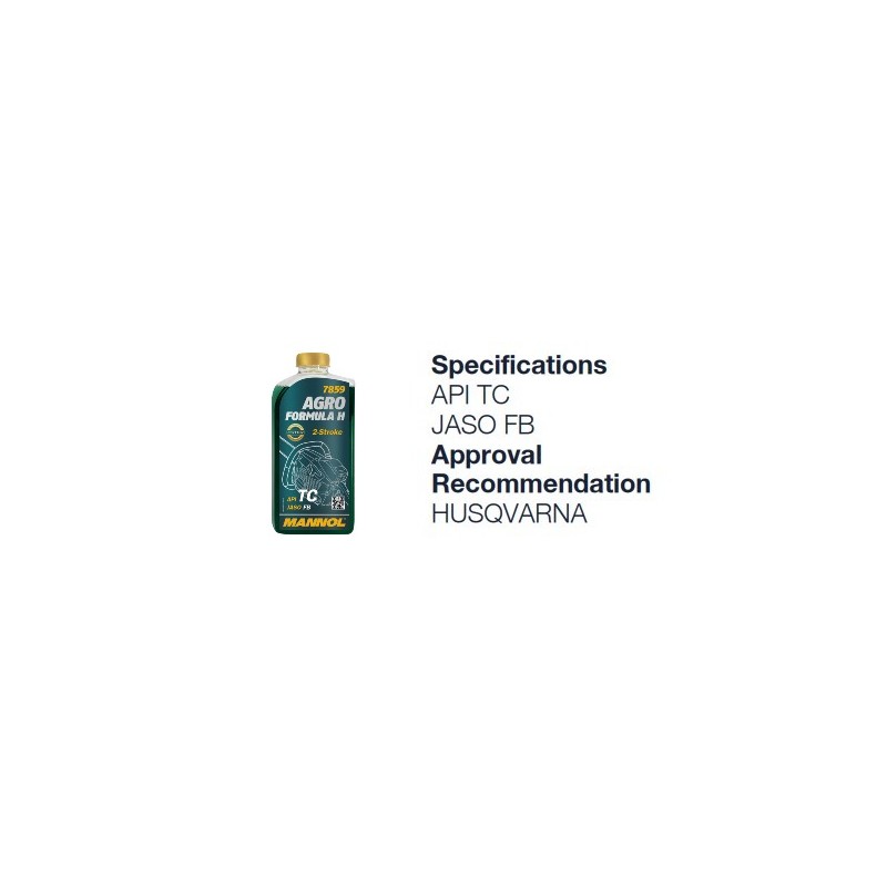 Alyva dvitakčiams varikliams 1L MANNOL Agro Formula H 7859