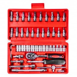 Galvučių rinkinys 1/4" (46vnt)