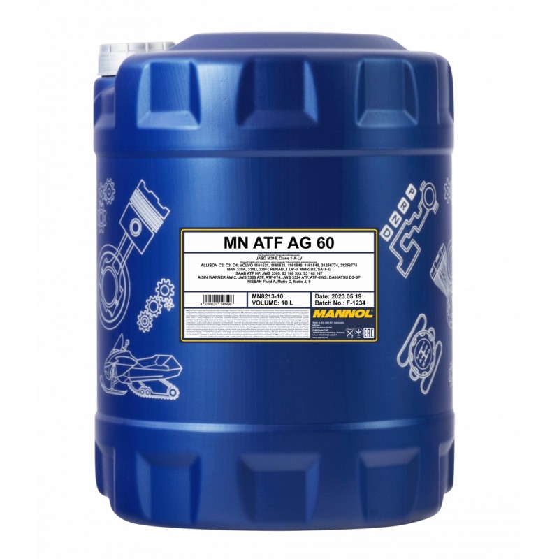 Alyva transmisinė 10L MANNOL ATF AG60 8213