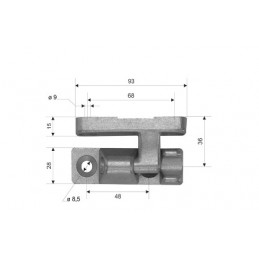 Vyris borto L-93mm