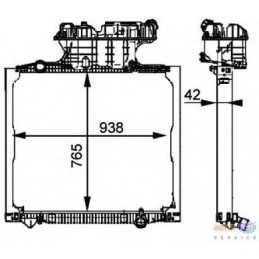 Radiatorius aušinimo 680*400*33