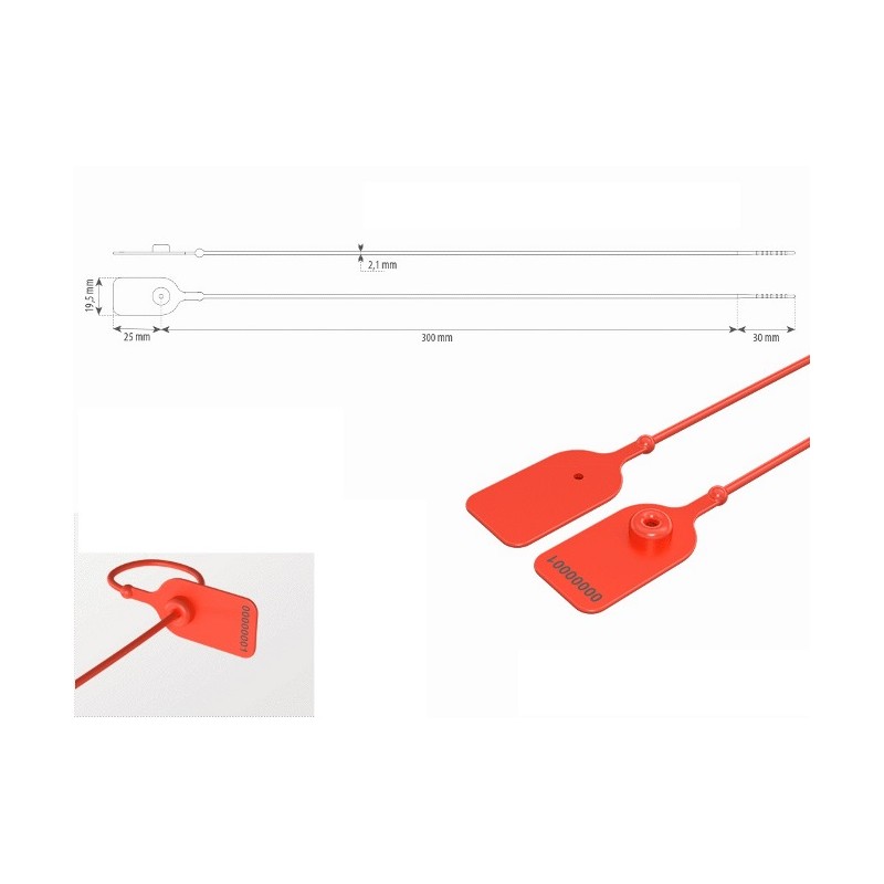 Plomba 35cm (plastikinė) (10vnt)