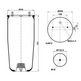 Resiveris 276*760 (2+1+1) 40L