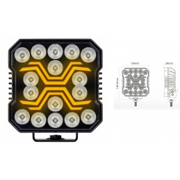 Žibintas darbo LED 110*110*28mm 48W