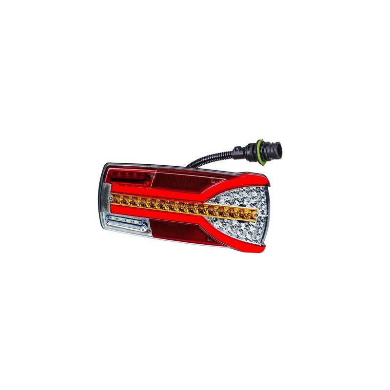 Žibintas galinis LED d.p. 12/24V (su dinaminiu posūkiu)