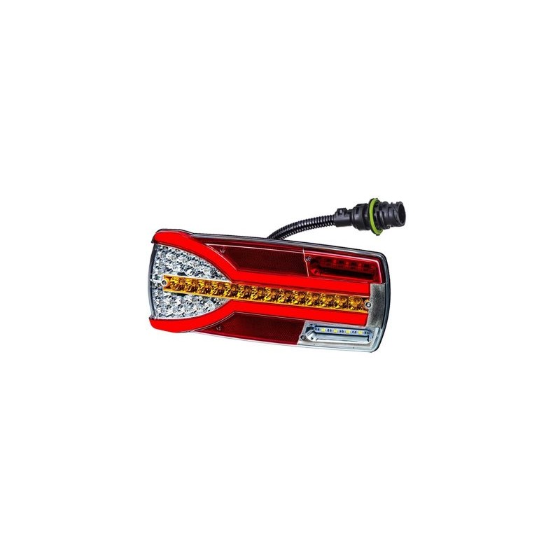 Žibintas galinis LED k.p. 12/24V (su dinaminiu posūkiu)