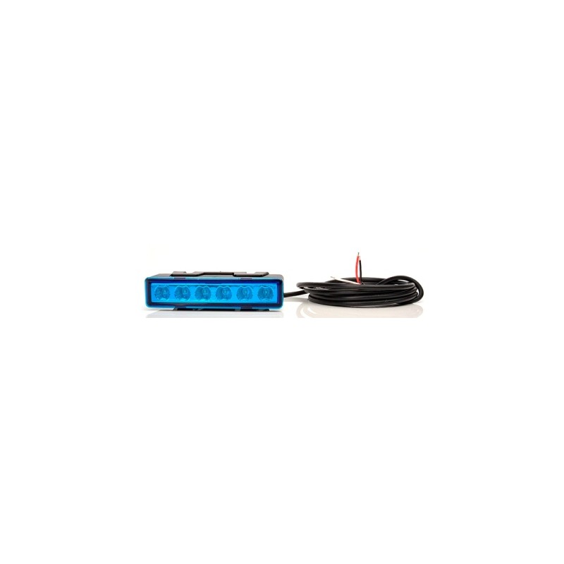 Švyturėlis-žibintas mėlynas 6LED 12/24V