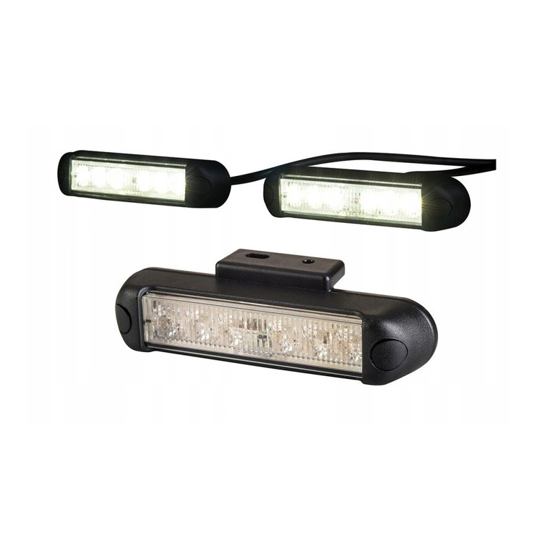 Žibintas dienos šviesos DRL LED priekinis 12/24V (2vnt)