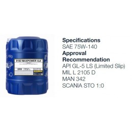Alyva transmisinė 1L 75W MANNOL MTF-3 8115