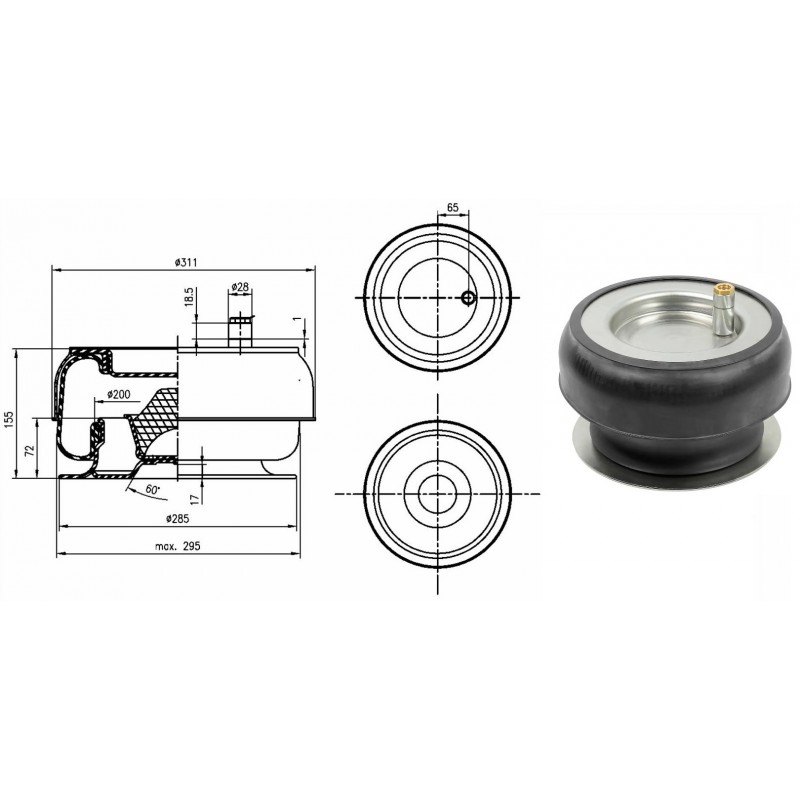 Pagalvė oro SK 175601P01