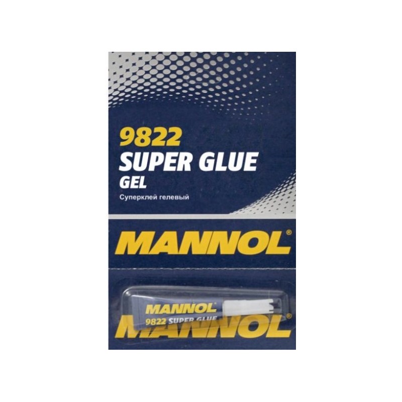 Klijai momentiniai 3g MANNOL Gel Super Glue 9822
