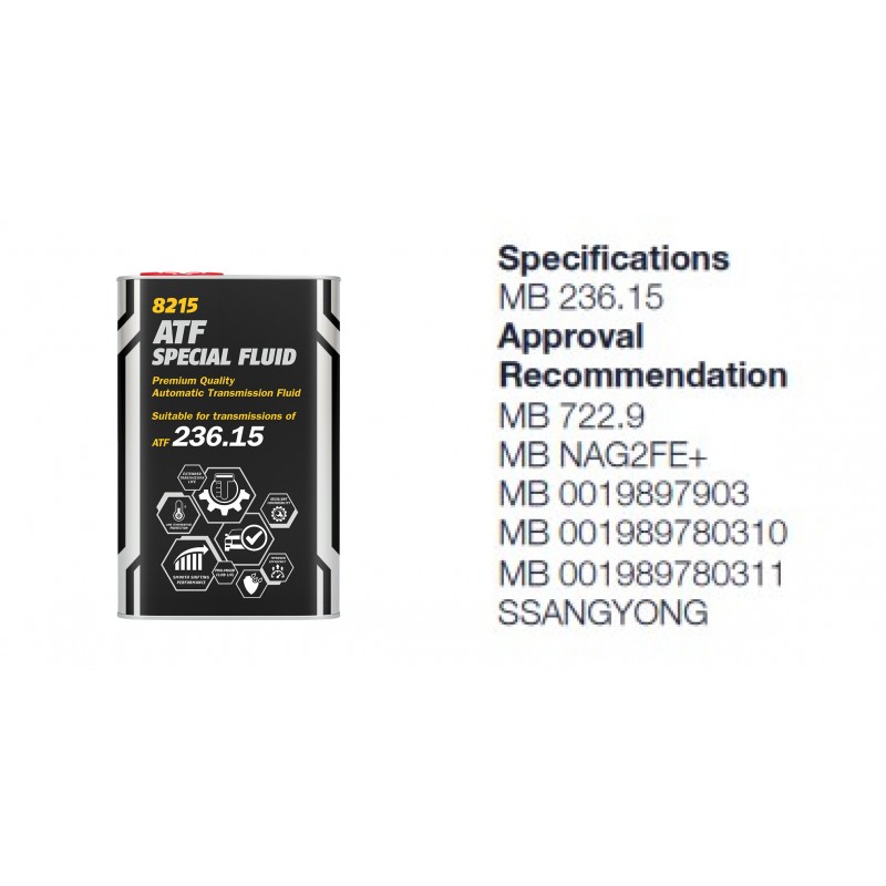 Alyva transmisinė 1l MANNOL ATF Special Fluid 236.15 8215