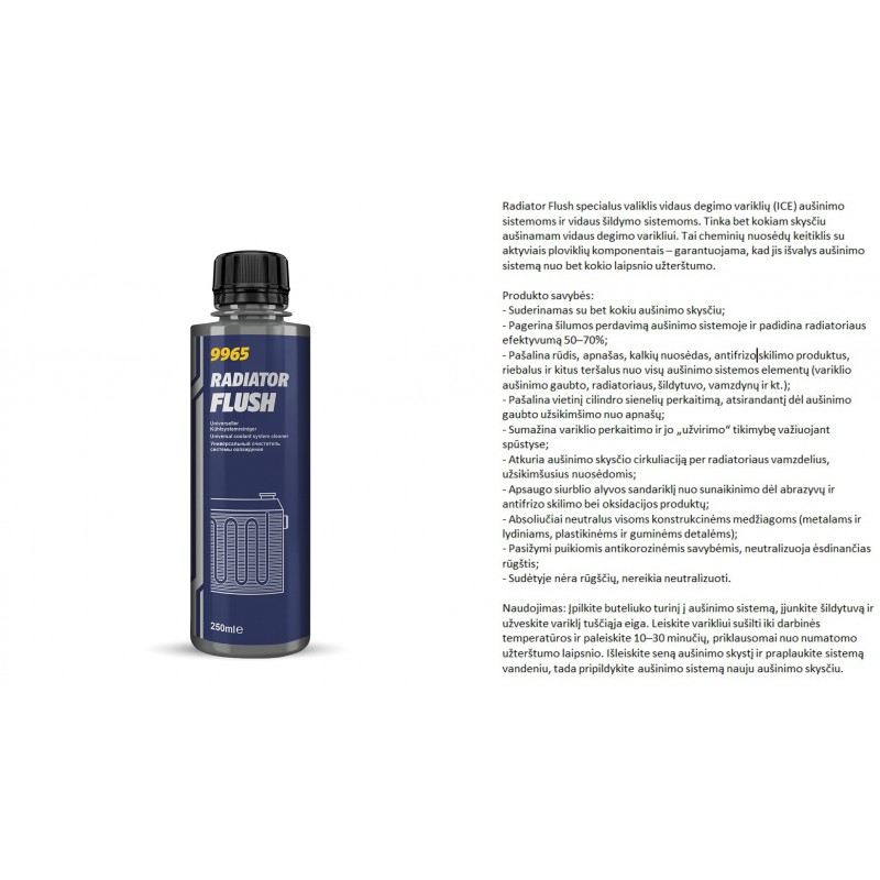 Skystis radiatoriams praplauti MANNOL Radiator Flush 9965